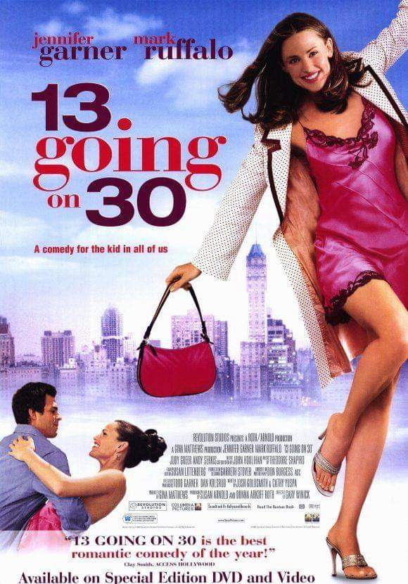 13 GOING ON 30A story of a young girl who undergoes a phase of her teenage years of wanting to fit in with the popular social structure of junior high. Jenna, wishes to grow older and suddenly finds her wishes to come true.