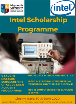 Delighted to announce #Intel #Scholarships programme across three disciplines:  MEng in Electronic Engineering (Embedded and Wireless Systems) MSc in Computer Science (Applied) MSc in Data Science &amp; Analytics
bit.ly/2Rysl22