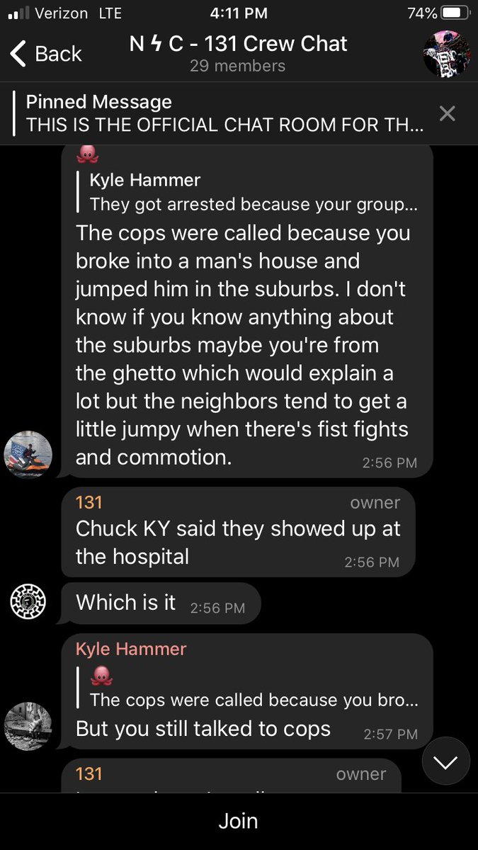 11/ I'm not *entirely* sure of the timing of this, but there seems to have been a physical confrontation between Hood, Harold, and their former friends in Patriot Front at some point after Hood was kicked out.