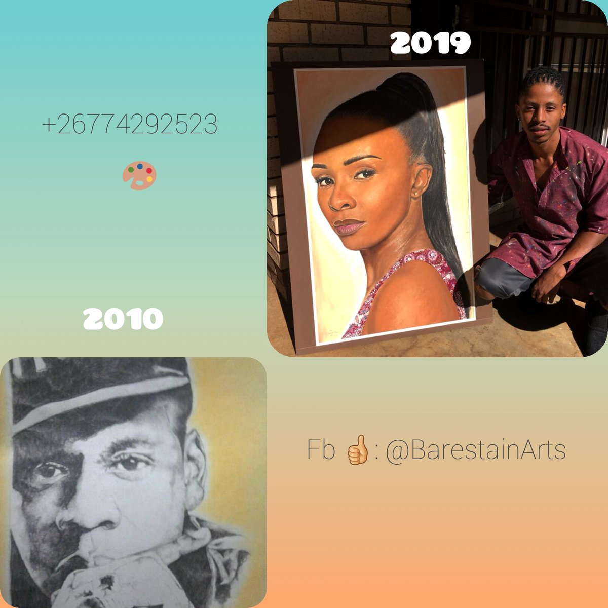 BaReSaIdOo's tweet photo. #NtshalamoragoBW 
Your Art plug🎨🔌
Order yours☺
#BarestainArts progress https://t.co/vzOx3zippI