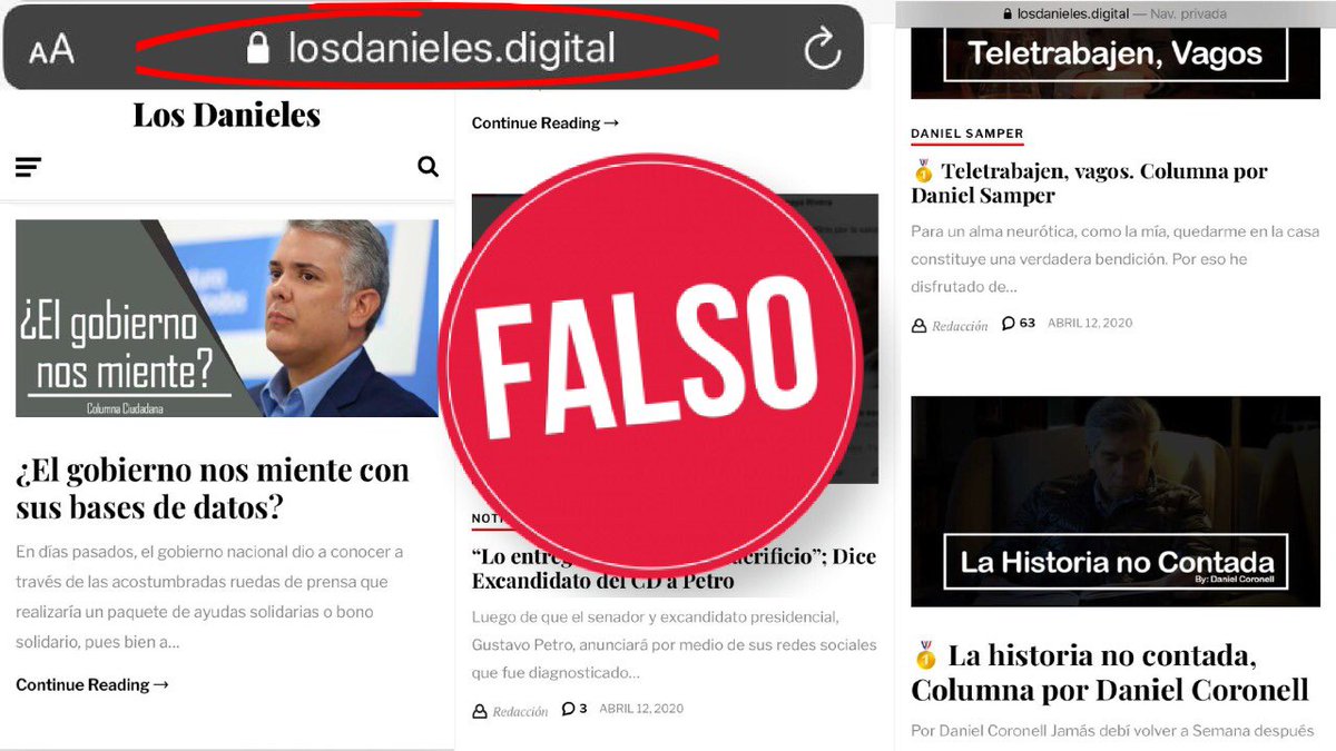 losdanieles's tweet photo. Crearon esta página falsa. No es nuestra. No tenemos nada que ver con ella. Por favor, ayudar a difundir. https://t.co/j2Og6aK5IS