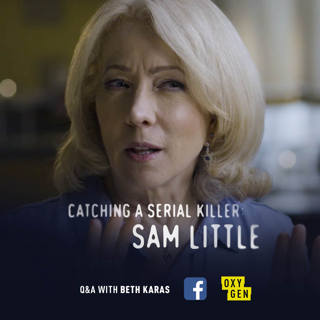 Today at 3pm EST join our True Crime – Oxygen Facebook Group to stream all of #CatchingASerialKiller: Sam Little with <a href="/BethKaras/">Beth Karas</a> and chat with her about the special! oxygen.tv/fbgroup