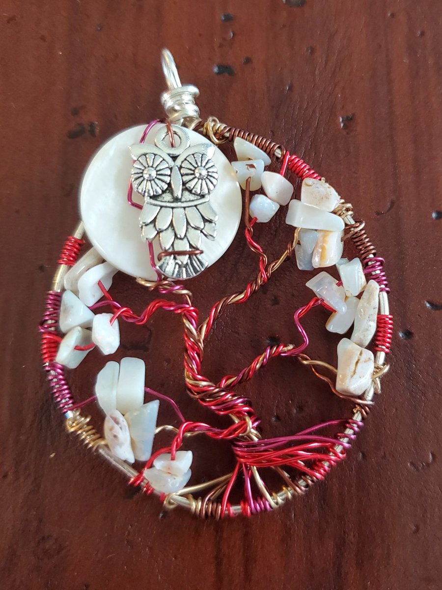 sarinaravenwing's tweet photo. Opal Tree of Life With Moon and Owl https://t.co/aciSlpNJ0g https://t.co/nvccnFwvb7