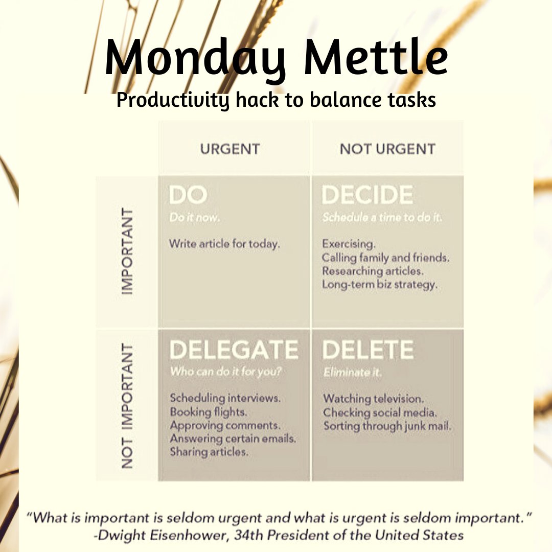 MECE_Inc's tweet image. Being productive in a different environment challenges us to reconfigure our daily lives. Below matrix helps us everyday as we acclimate to #workingfromhomelife and find #worklifeintegration.
#consultinglife #managementconsulting #strategyconsulting #productivityhack #meceinc