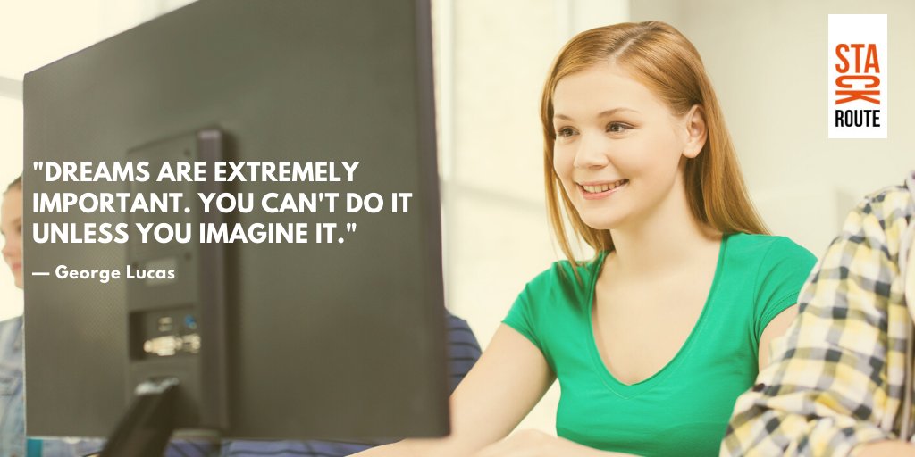 Stack_Route's tweet image. Do you wish your dreams to get fulfilled? there are three ingredients of success - hard work, discipline and proper guidance. 
#Stackroute #fullStackFuture #Stayahead #careers #education #engineering #inspiration #codingskills #programming #programmer #developers