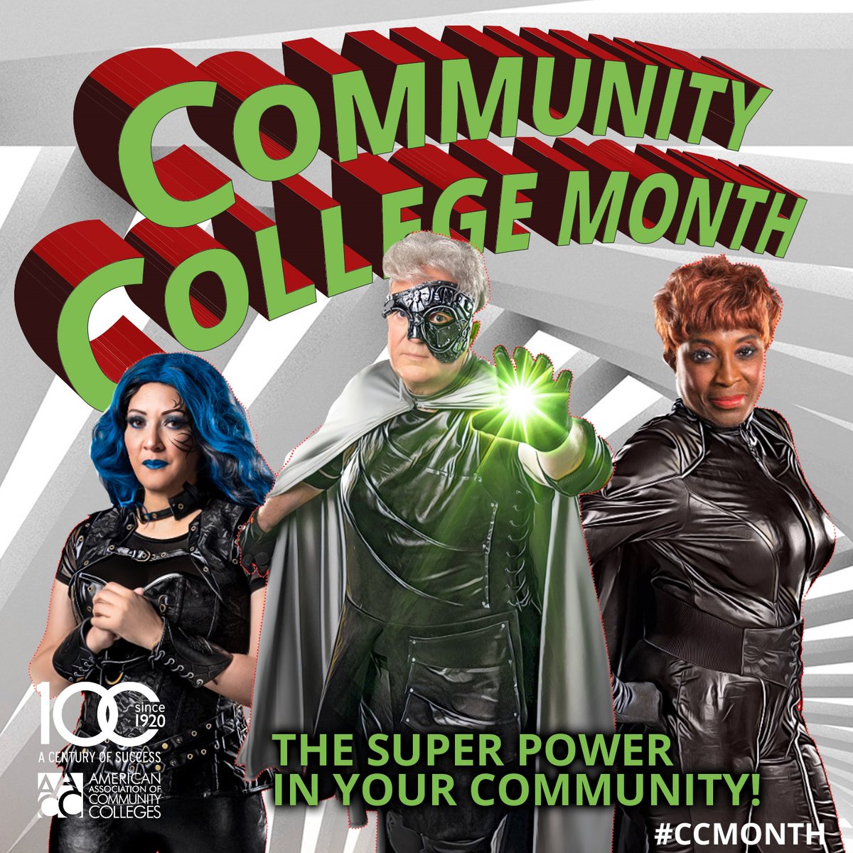 April is Community College Month! Tell us how a community college is a superpower in YOUR community. #CCMonth #CommunityCollegeMonth