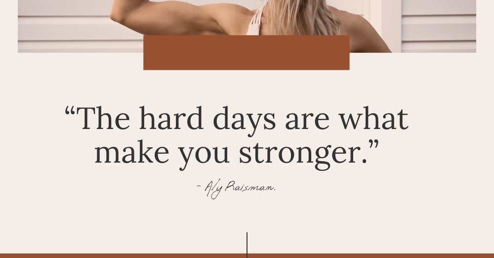 “The hard days are what make you stronger.” - Aly Raisman.
#motivational #quote #stronger