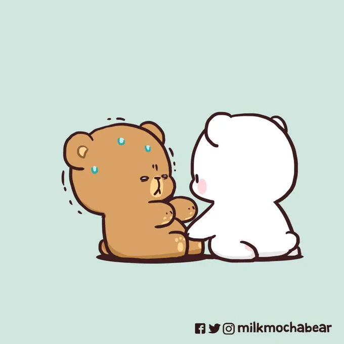A very short workout ?
---
Feel free to mention your workout partner ?❤

#milkmochabear
#milkandmocha 