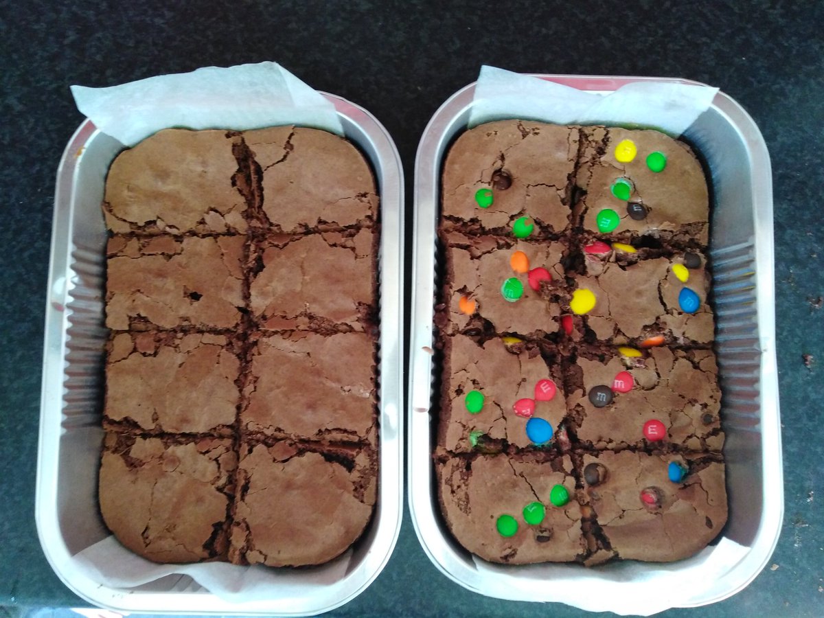 Wee treat for the kids and me, to relieve the boredom. Courtesy of the lovely Rhonda and Rob from <a href="/Thebrowniebarn1/">Rhonda at The Brownie Barn NI</a>. They really are the most fabulous brownies, perfect with a big glass of milk.