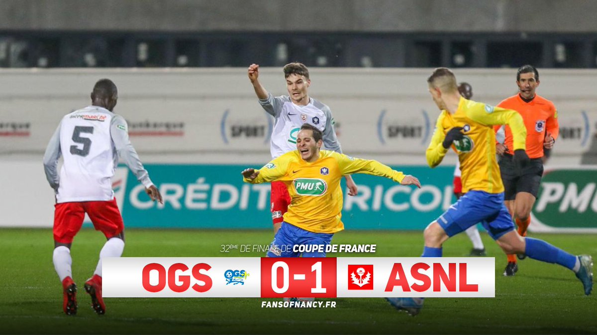 NancyFansLeague's tweet photo. ⏲ RÉTRO #OGSASNL

▶ 32e de CDF - Victoire 1-0

😢 Pas de statistiques disponibles

⚽ But de Gueye (84’) https://t.co/XGh5G8NRoi