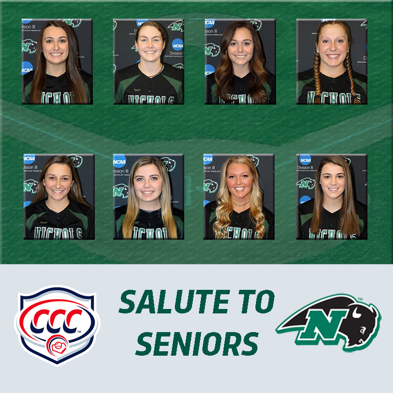 CNE_Sports's tweet photo. #CCCSOFT Salute to Seniors:
@ncbison @ncbison_sball

🥎Amanda Alioto
🥎Taylor Commesso
🥎Alexis Ferris
🥎Jessica Kuelling
🥎Cara Mayhew
🥎Taylor McIntosh
🥎Alexandria Rodi
🥎Katrina Valeri

#d3softball https://t.co/GnOmFTujlk