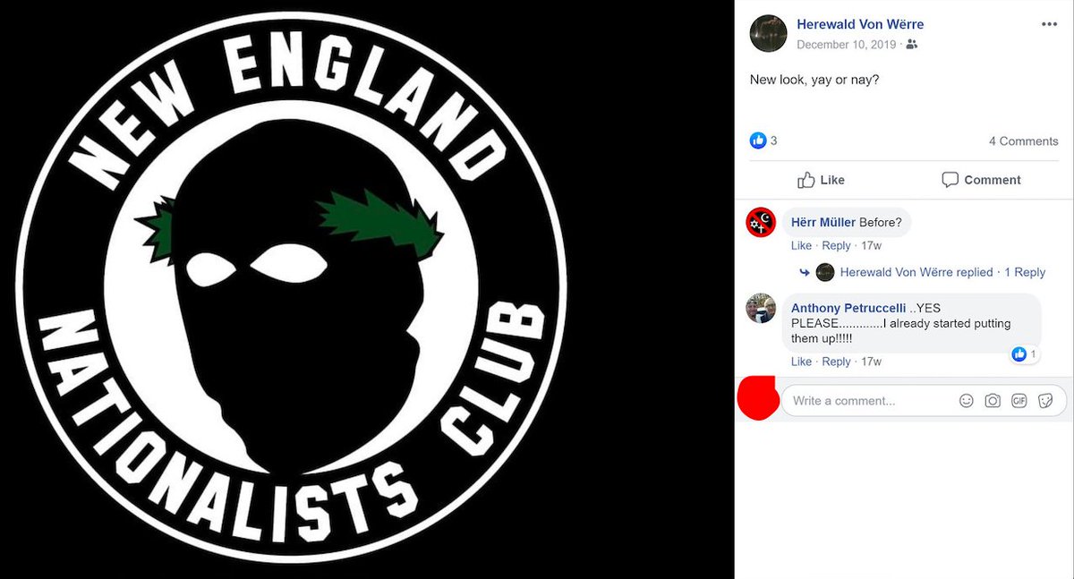 13/ Anyway, around this time, Hood and Zachary began to create their new club, first called "New England Nationalists Club" (NENC), and then changed to "National Socialist Club" (NSC-131).
