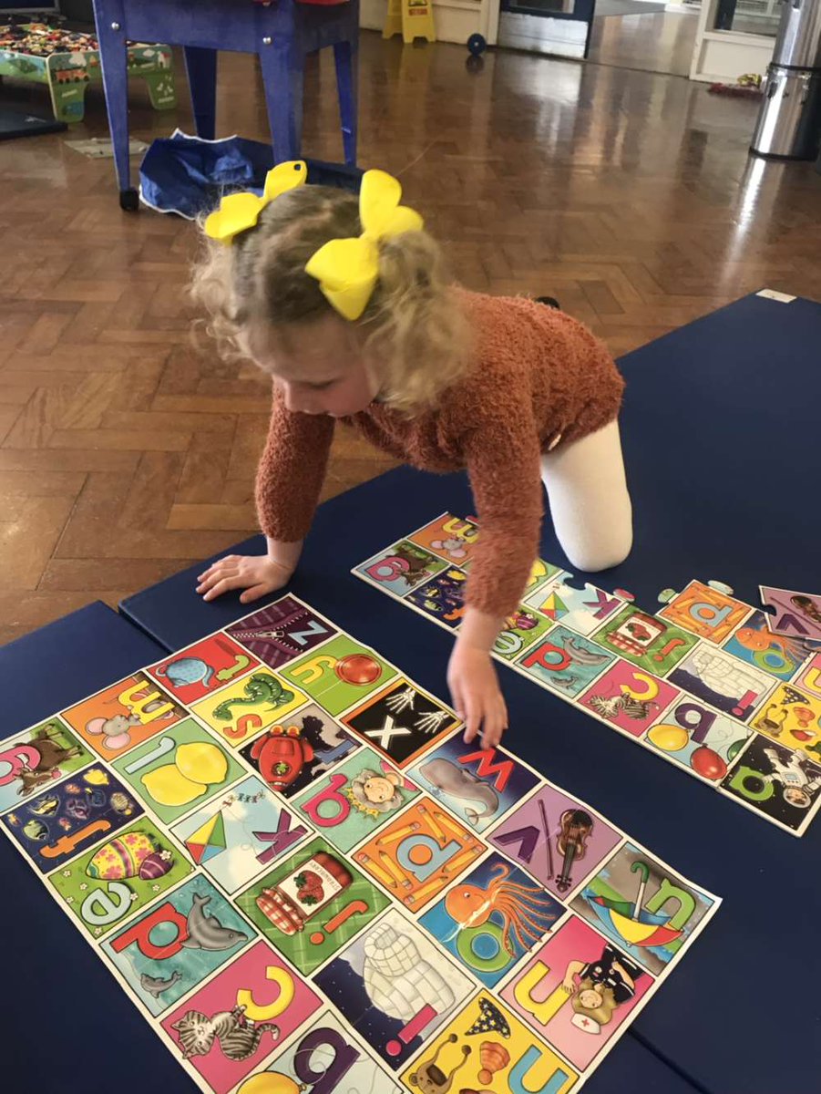 The children have had a fantastic day challenging Miss Naylor at Scrabble and Miss Chambers at badminton. Poppy impressed Miss Naylor knowing all of the letters on the jigsaw.