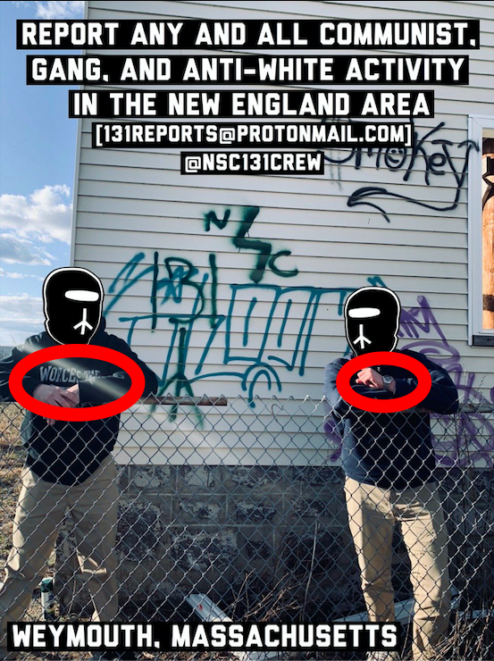 19/ And when you post Nazi propaganda with your faces blurred out, Zachary, don't wear a shirt with the name of your town.And tell Chris Hood to stop wearing that watch. It's so distinctive that this isn't even a challenge anymore. (Also, Chris creases his pants like a nerd.)