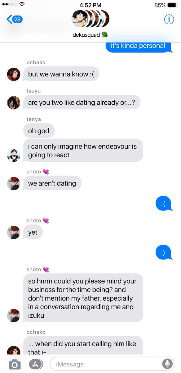 ✧ we aren't dating- yet