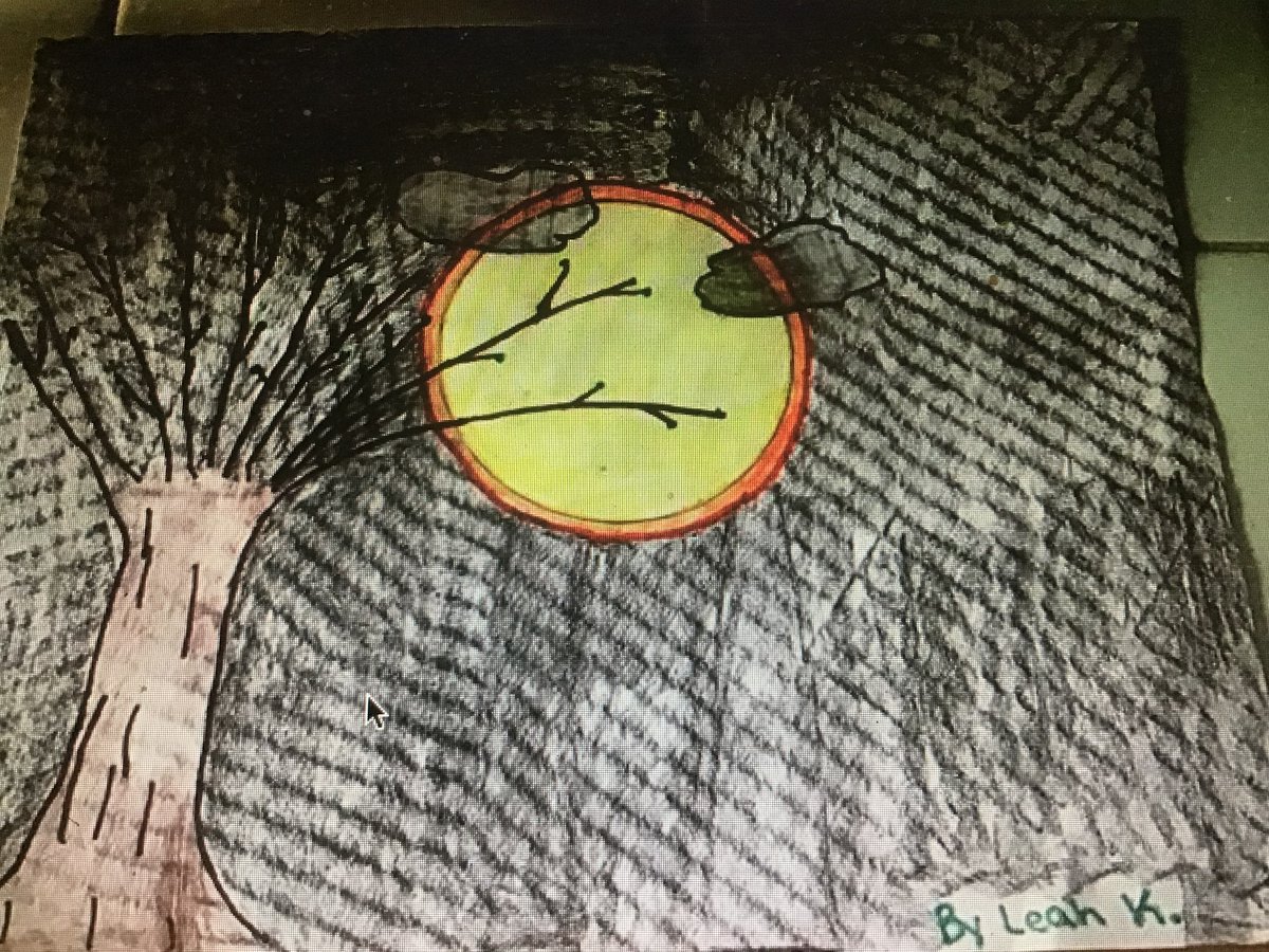 LEIBSTEM's tweet photo. Even though we aren’t physically in school, we are still learning as a class.  4th Graders sent Mr. Murphy these photos and drawings of the night sky at their house after learning about moon phases last week.  #learningisnotcancelled @dasdleib https://t.co/TVMiz3JPPW
