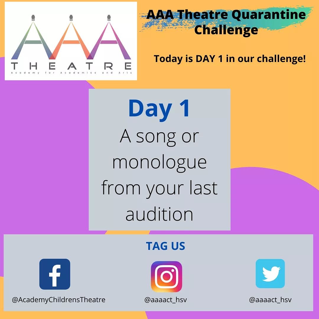 DAY ONE starts today! Show us what you got. You do not have to be a AAA student to participate. #whyaaa #weact