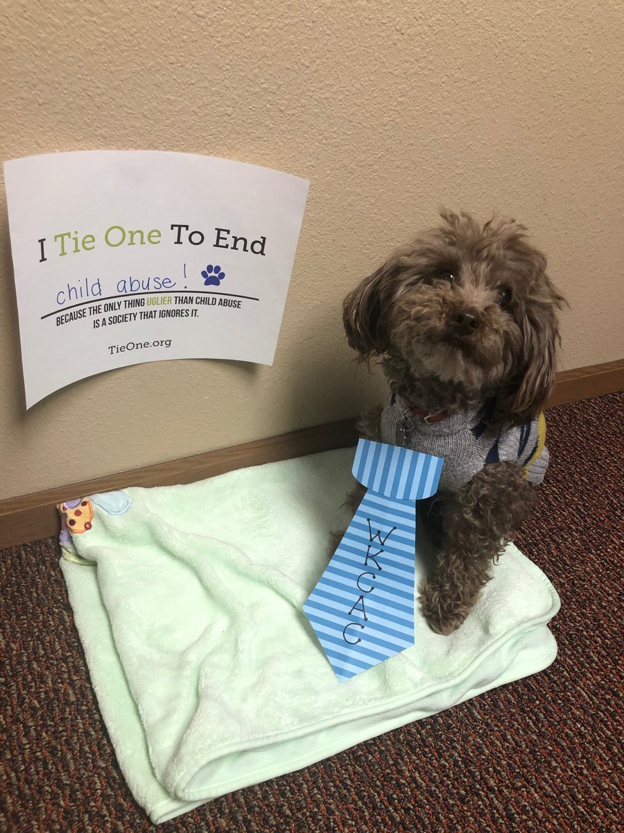 We are continuing to raise awareness for child abuse through the Tie One Campaign! #TieOne #CAPM
Teddy suggests one way parents can build a nurturing relationship with their child is to work together to teach their pet a new trick. 🐾