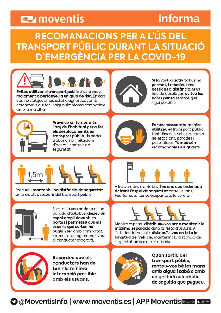 MoventisInfo's tweet photo. Si us plau, llegiu amb atenció les indicacions de seguretat quan utilitzeu el transport públic. Eviteu desplaçaments innecessaris. Moltes gràcies per la vostra col·laboració https://t.co/urpLKVVzjy