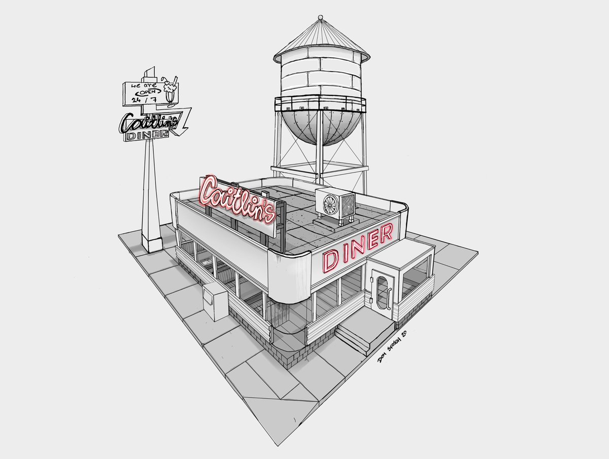 sf0sch's tweet photo. Digital attempt to create a stylised building for 
@TrentKaniuga easyart lessons, played around with some glow effects and values. Will be starting the face drawing videos soon - quite excited for that! Also dude - shame the 40% discount on your gumroad channel is over 😭😭
￼ https://t.co/TlMGJUzGKv