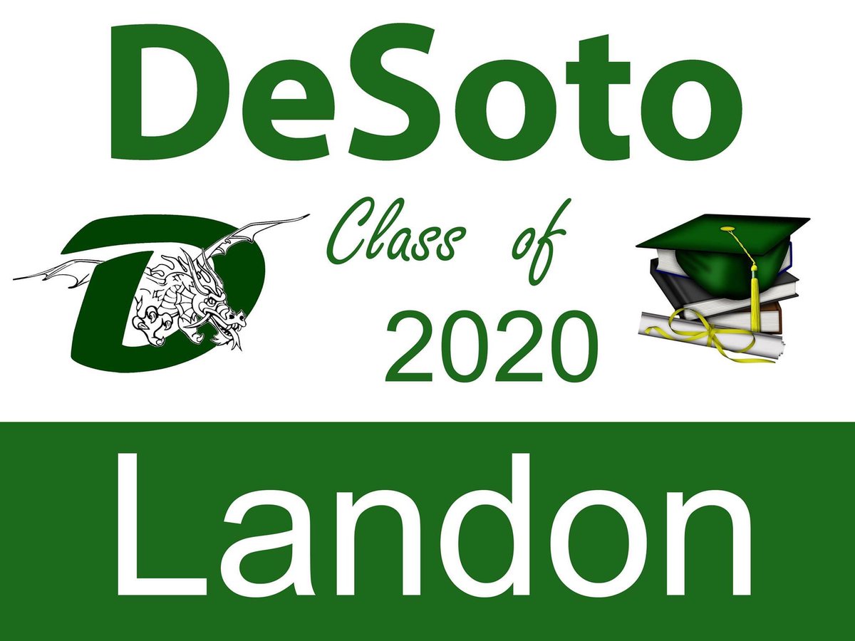 Mattophotog's tweet photo. Great news for @DeSotoHS73 #Senior2020, between parents, teachers, community leaders, and friends, enough money was raised to provide yard signs for every #Senior to be recognized. They will be delivered to me in a day or so. @_Landon_Porter_ @myleaderpaper https://t.co/Nhn2BODj0N