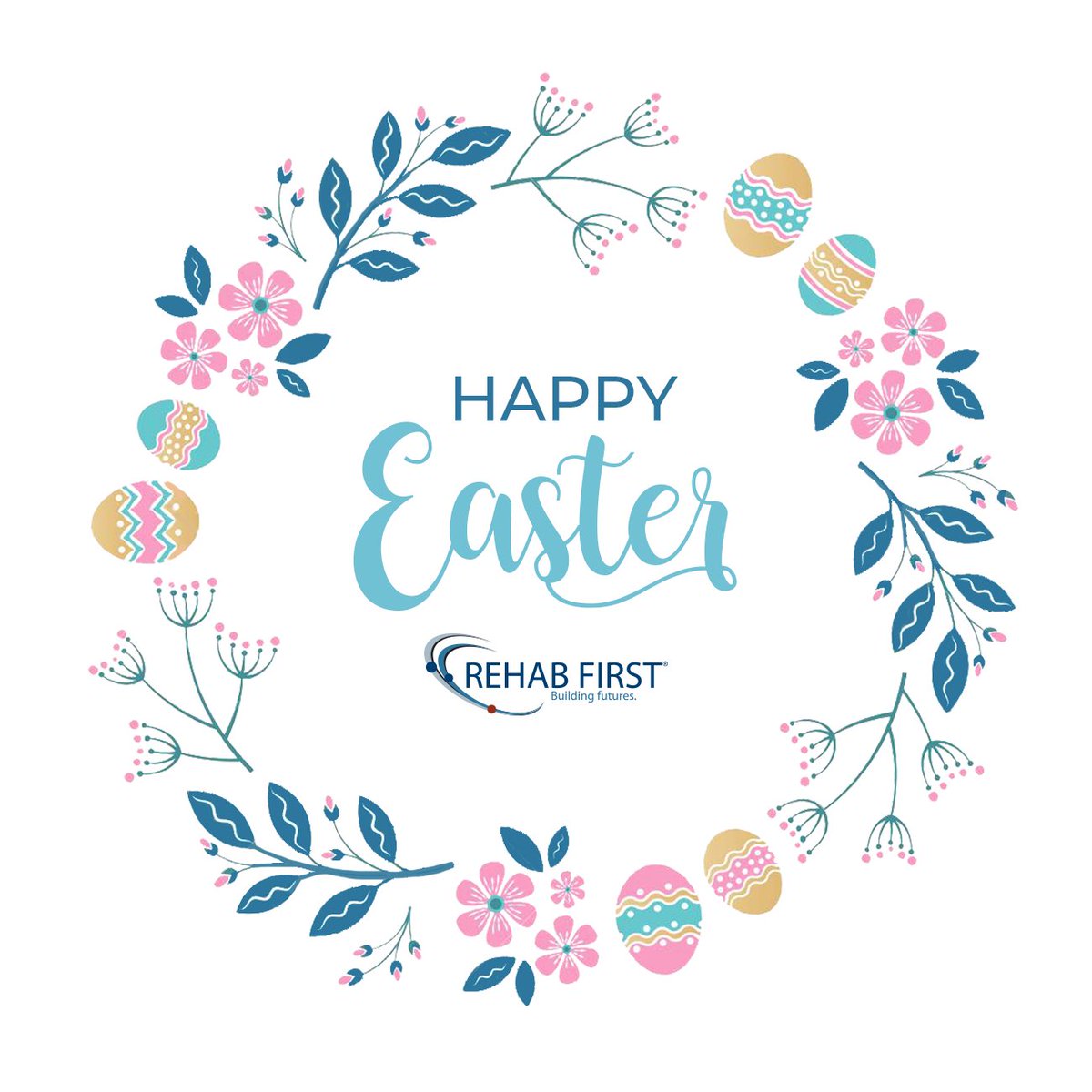 RehabFirstInc's tweet photo. From all of us at Rehab First, Happy Easter! 🐰🌷 We hope you enjoyed a happy and safe long weekend at home. Let's continue to support each other from afar — together we will get through this time. 💫 #RehabFirst #HappyEaster #StayHome https://t.co/JaphDaD9qJ