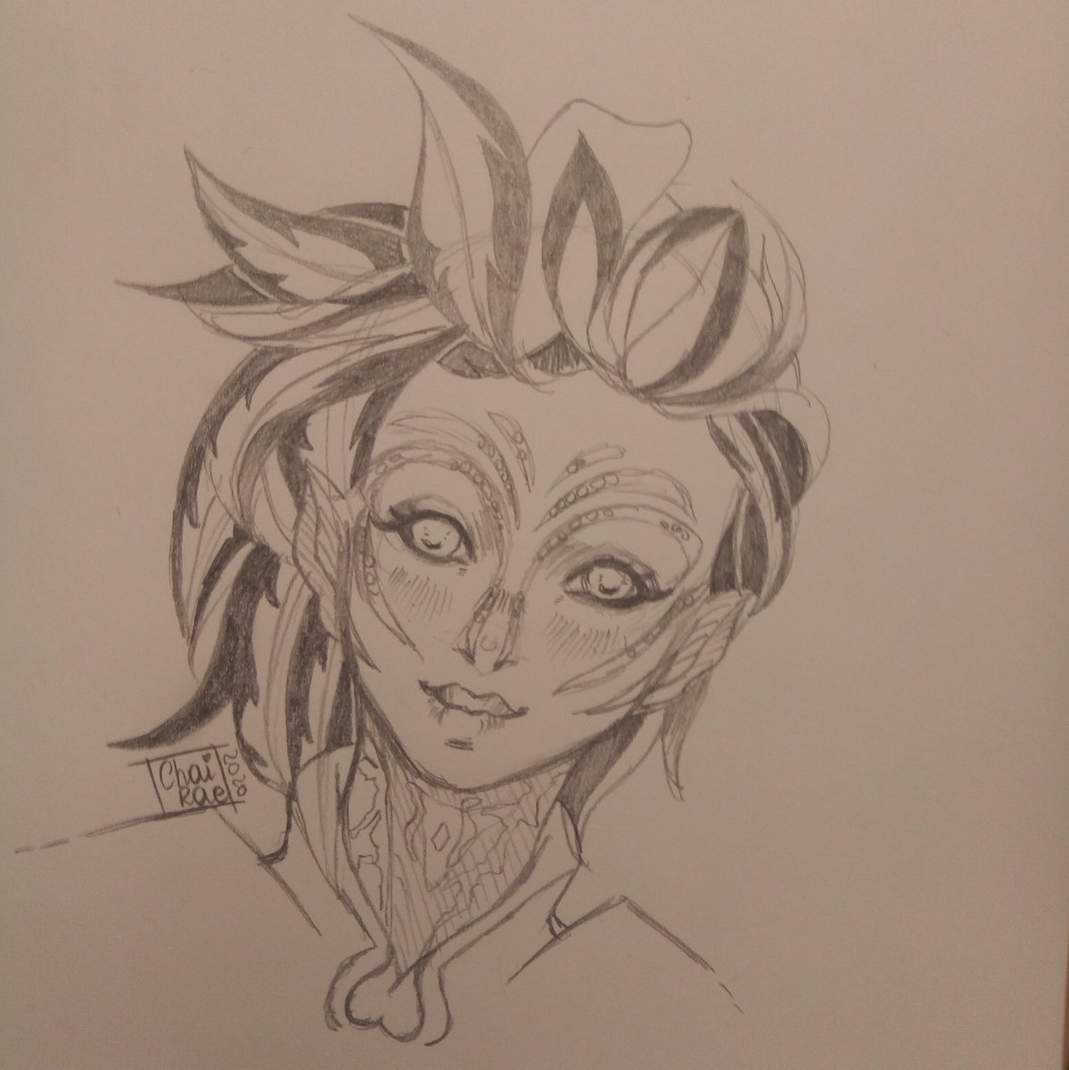 ChairaeArt's tweet photo. Sketched my cute salad Eilderwen <3 she's the cutest bean you could ever meet~ 

#ArenaNet #GuildWars2 #GW2 #gw2art #guildwars2art #sylvari #chairaeoc https://t.co/mD2NKWeuQO