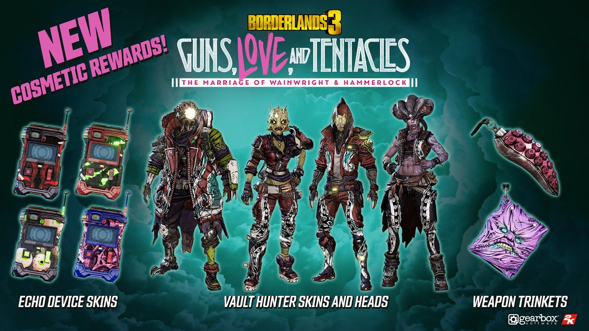 linned tweet Elastisk Borderlands on Twitter: "Which "Guns, Love, and Tentacles" cosmetic speaks to your inner otherworldly horror the most? https://t.co/AbIbkXorqj" / Twitter linned tweet Elastisk Borderlands on Twitter: "Which "Guns, Love, and Tentacles" cosmetic speaks to your inner otherworldly horror the most? https://t.co/AbIbkXorqj" / Twitter