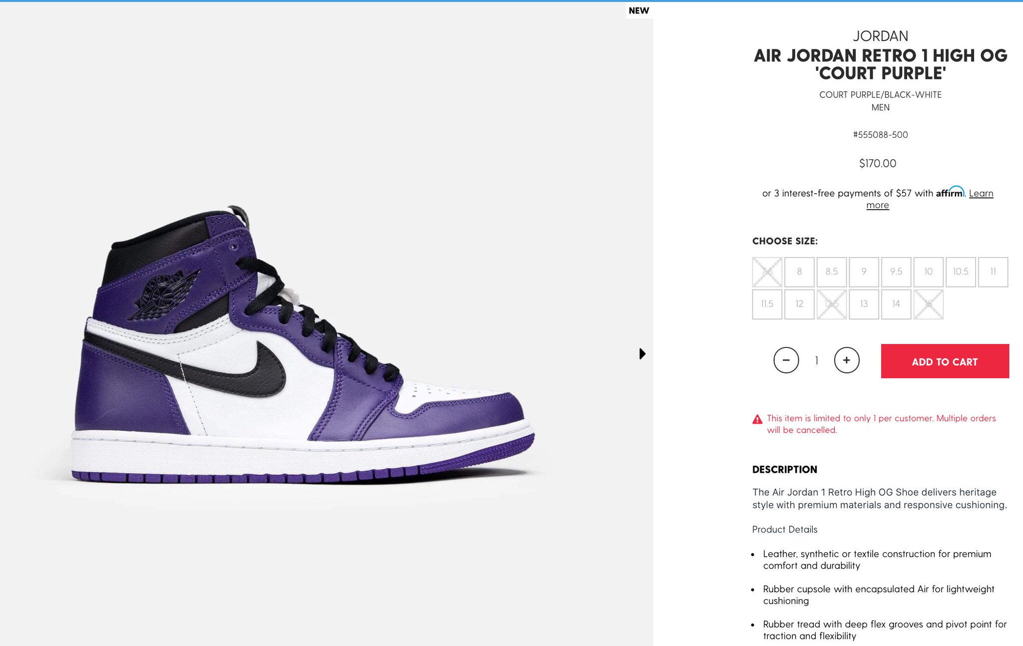 restock court purple