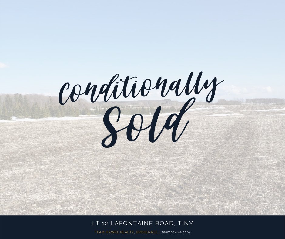 teamhawke's tweet image. LT 12 Lafontaine Road in Tiny Township now has an accepted offer!

#acceptedoffer #conditionaloffer #conditionallysold #pandemiccantholdusdown #vacantlot #greatviews #greatsunsets #tinytownship #townshipoftiny #simcoecounty #simcoecountyrealestate