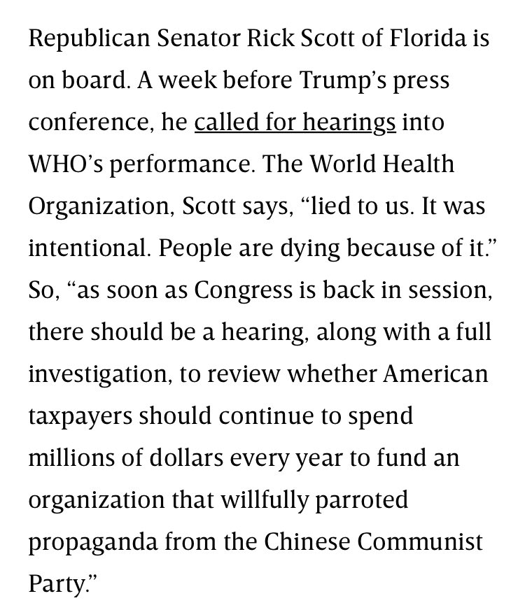 Now to  @SenTomCotton, who has been baselessly smeared throughout this process. Look how the rest of the media has covered his dogged pursuit of the truth and accountability here. WaPo debunks the story here  https://www.google.com/amp/s/www.washingtonpost.com/opinions/global-opinions/how-did-covid-19-begin-its-initial-origin-story-is-shaky/2020/04/02/1475d488-7521-11ea-87da-77a8136c1a6d_story.html%3foutputType=amp and the WIRED piece grudgingly nods to it.