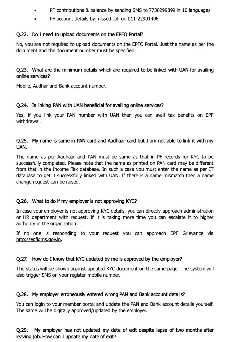 officialepfo's tweet photo. Frequently Asked Questions about UAN &amp; KYC.

 #IndiaFightsCorona  #EPFO  #CoronavirusOutbreak  #SocialSecurity https://t.co/2lrgvgGGRk