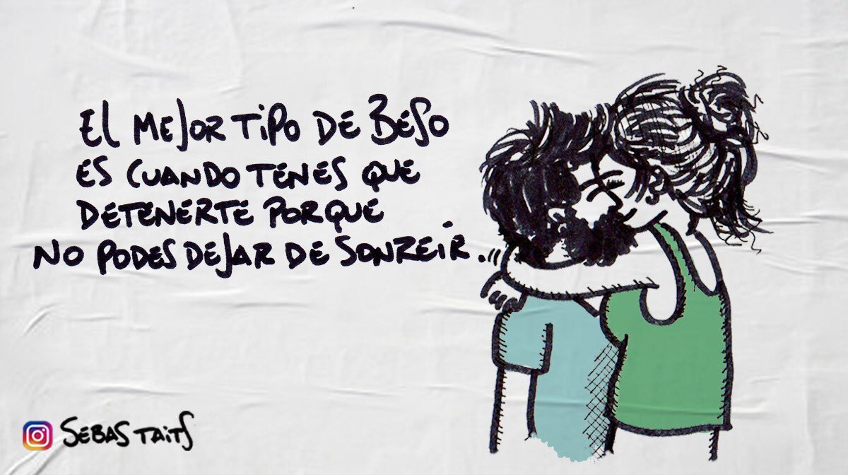 Sebas_Taits's tweet photo. Día del Beso (por @sebas_taits) #beso #sonreir #illustration 
#DiaInternacionalDelBeso https://t.co/8xkrD2GR6g