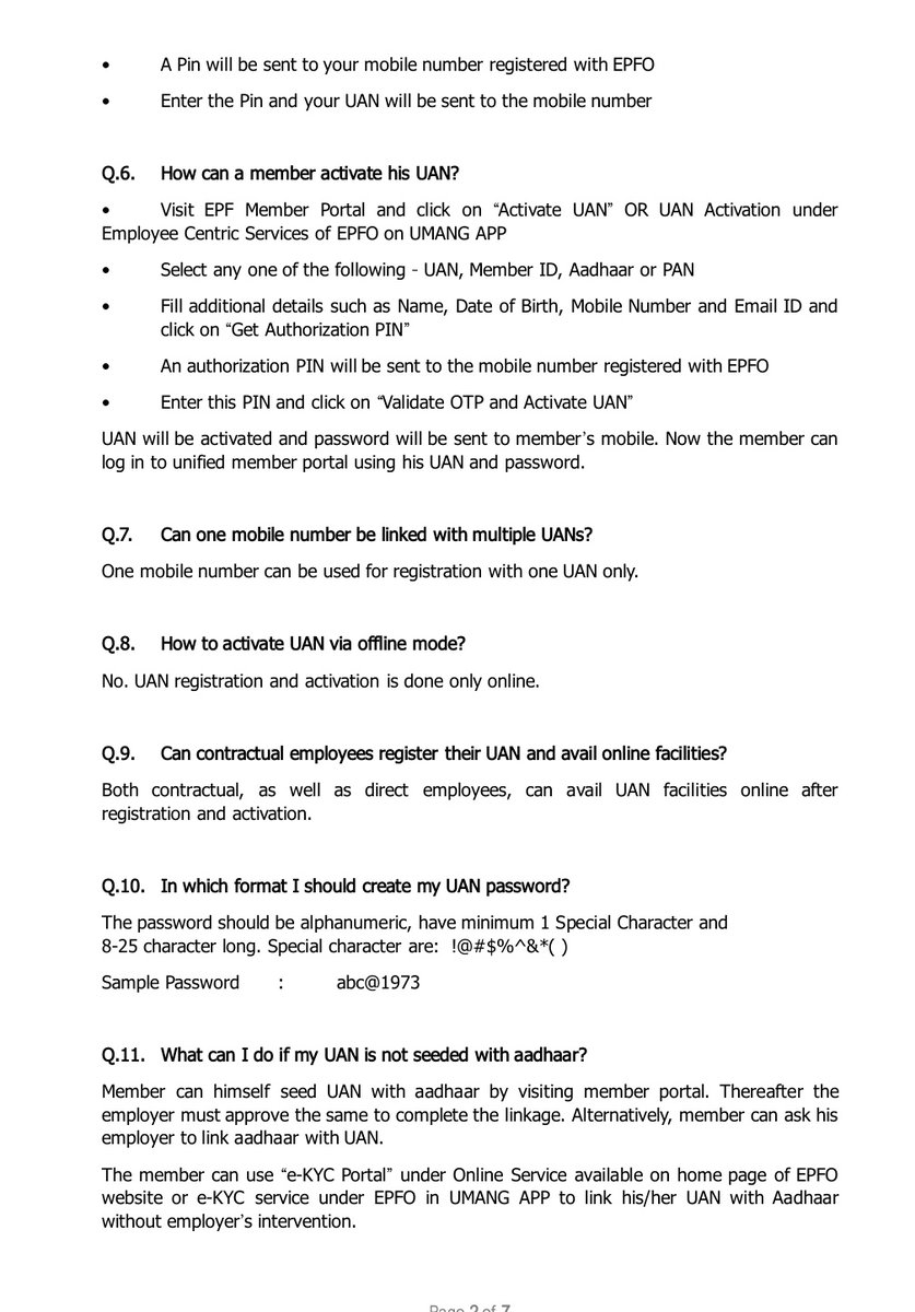 officialepfo's tweet photo. Frequently Asked Questions about UAN &amp; KYC.

 #IndiaFightsCorona  #EPFO  #CoronavirusOutbreak  #SocialSecurity https://t.co/UBAUYyYwIN
