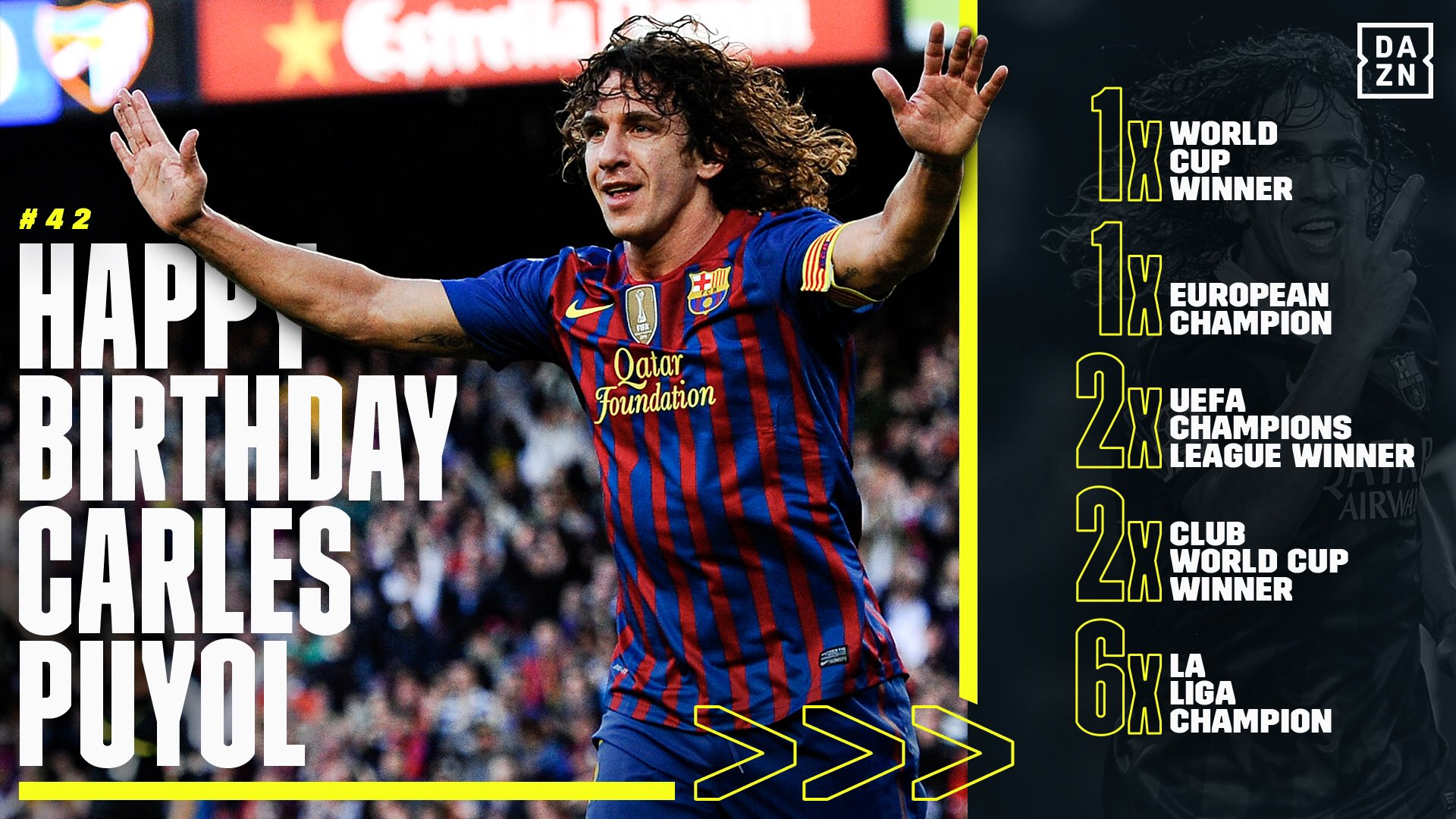 Happy 42nd Birthday to Carles Puyol Where do you rank him among the best defenders of all-time? 