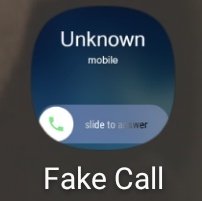 5. Fake Call- self explanatory, fake call notifications- click decline to exit the call- click accept to get the number thingy on the call