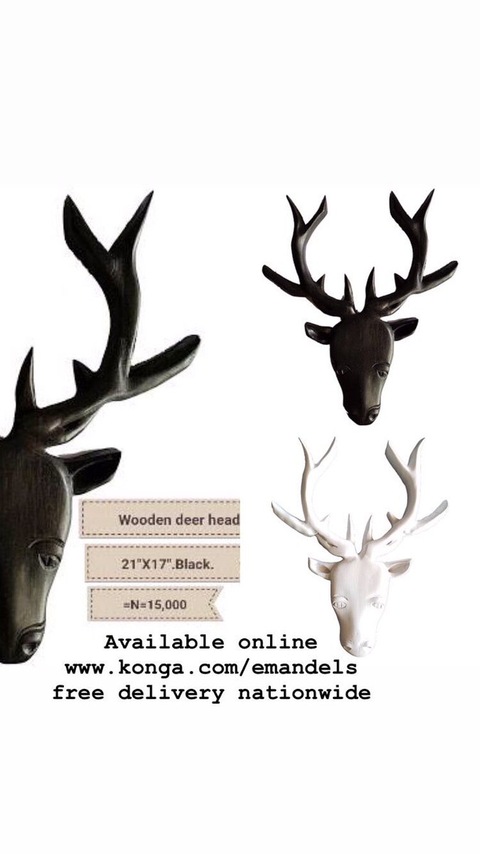 emandels1's tweet photo. Unique wood crafted deer head wall Art. Call08099975652 for more or send a Dm. https://t.co/7ldzqCvSZG