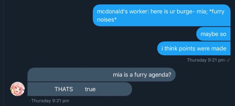 no.1  @yuriclip is a furry agenda supporter ! look at this ! 2/?
