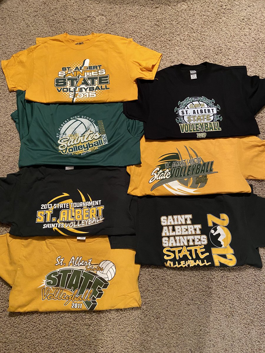 A_Lantz42's tweet photo. @StAlbertSchools Too hard to pick just one tshirt!! πππ #SAspiritweek https://t.co/phHgkrVVV7
