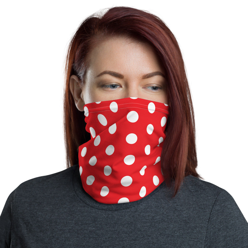 TeesR_Us's tweet image. Red &amp;amp; White Polka Dot Face Mask Cover Gaiter Minnie etsy.me/34yN6js #facemaskpattern #facemaskwashable #funfacemasks #washable #funnyfacemask #neckgaiter #facemask #facecover #polkadot