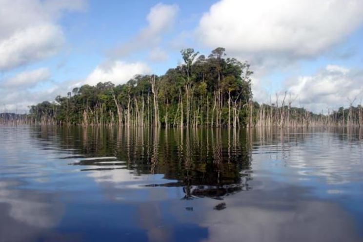 -Le lac du petit sautLieu: Guyane, Amérique du sud