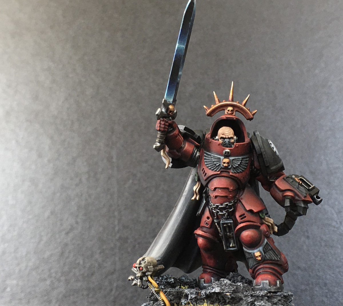 Dan_Mennell's tweet photo. Captain Toivo of the Fleshtearers (the one Seth beat down in the White Dwarf short story). #warhammercommunity https://t.co/2xY0GoANAV