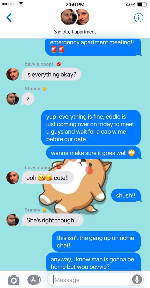 091 》 meet the roommates( eddie's phone, richie's phone )