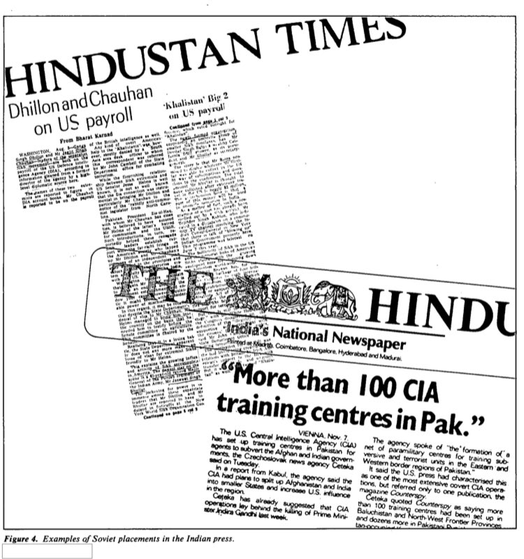 A "Soviet Information Department" was set up in New Delhi, the largest Soviet propaganda office outside the USSR, headed by Nikolay Fedin who served for 10 years. They employed 200 indian nationals and had smaller offices in Madras, Bombay and Calcutta.