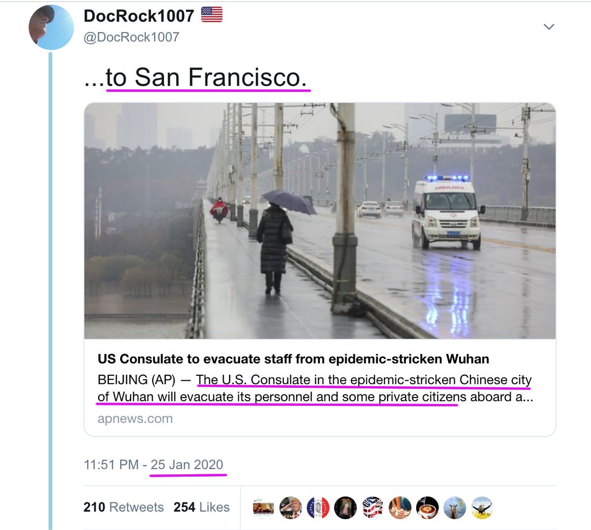 4. In that same interview, Feb 10, Fauci said, "Should we do anything different from what we’re already doing? No. Should we all be wearing a mask? Absolutely not." https://twitter.com/DocRock1007/status/1221294623907307522