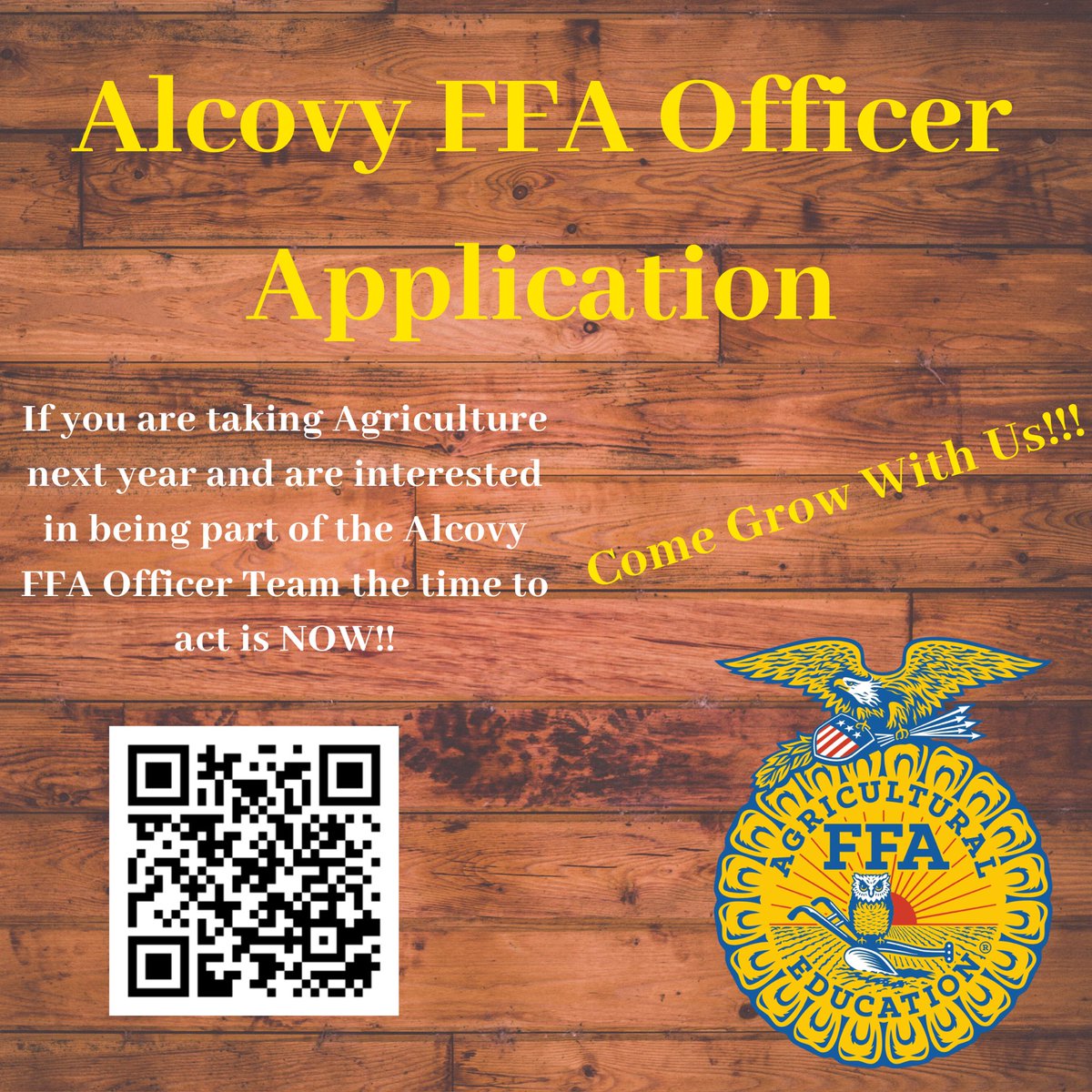 Attention FFA Members! If you are apply to be an FFA officer for the 2020-2021 school year now!!! #tigerag #committothecove #ncssbethebest