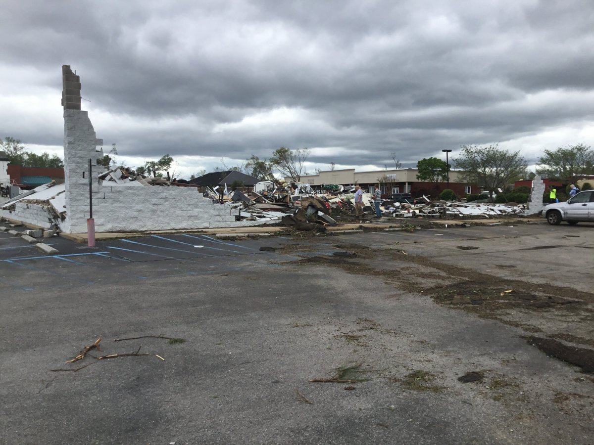 NWSMorristown's tweet photo. Update to the tornado that went through East Chattanooga:

Storm survey has found EF-3 damage with winds estimated around 145mph. Storm survey is still ongoing, we'll continue to post updates as they come in. https://t.co/wHZV3xVlom