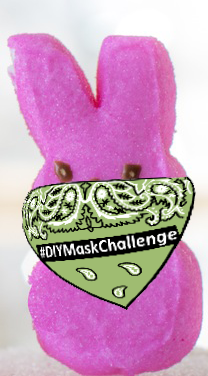 michaelfchou's tweet photo. Even the peeps were wearing DIY face masks yesterday. #DIYMaskChallenge #CODIV19 #Masks4All https://t.co/dfTChylH56