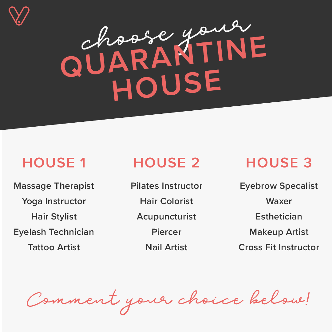 Vagaro's tweet photo. Which house are YOU staying in? https://t.co/5VMM1c60Zh