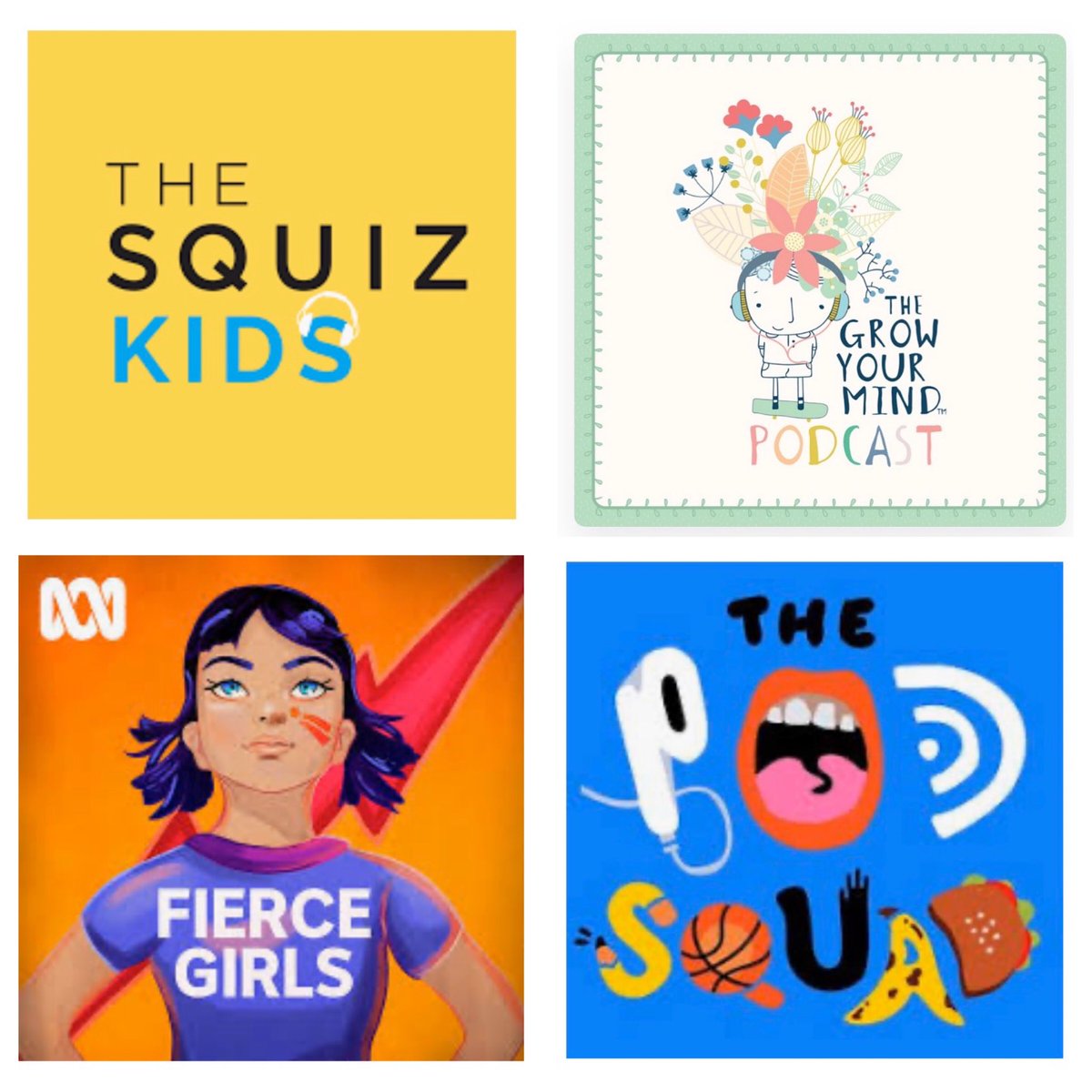 Happen to be home with school aged kids?! Here is our take on 4 of the best podcasts for kids with a shameless plug for our Grow Your Mind podcast! The Year 5 & 6 kids on it are BRILLIANT #podcastsforkids #growyourmind #positiveeducation #fiercegirls #podsquad #aussieED